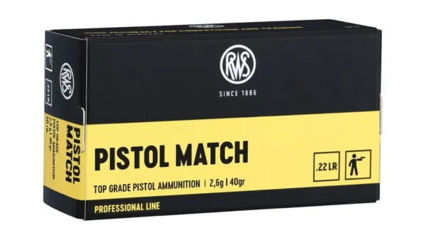 RWS .22 PISTOL MATCH 2,6g 40gr