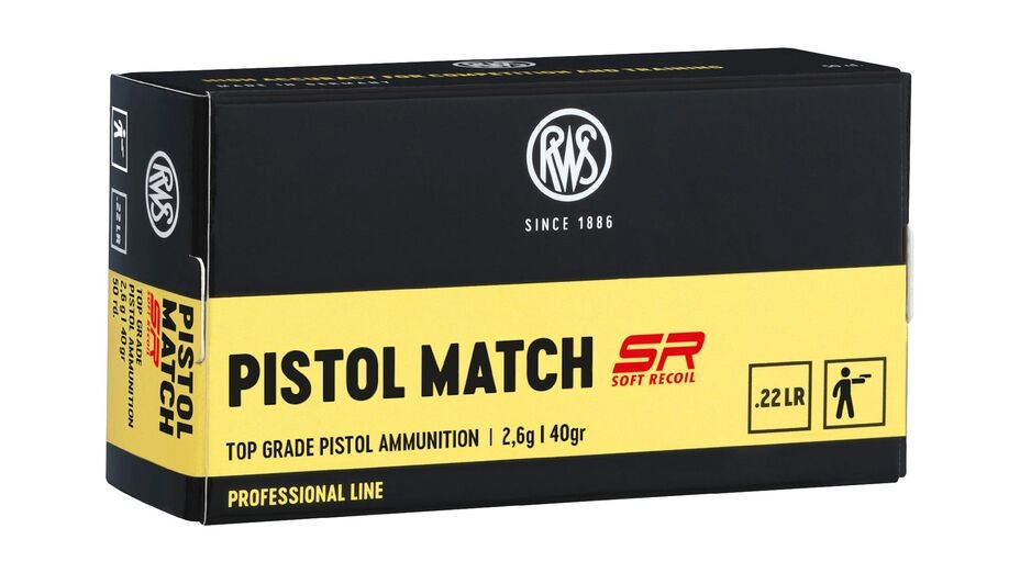 RWS .22 PISTOL MATCH SR 2,6g 40gr
